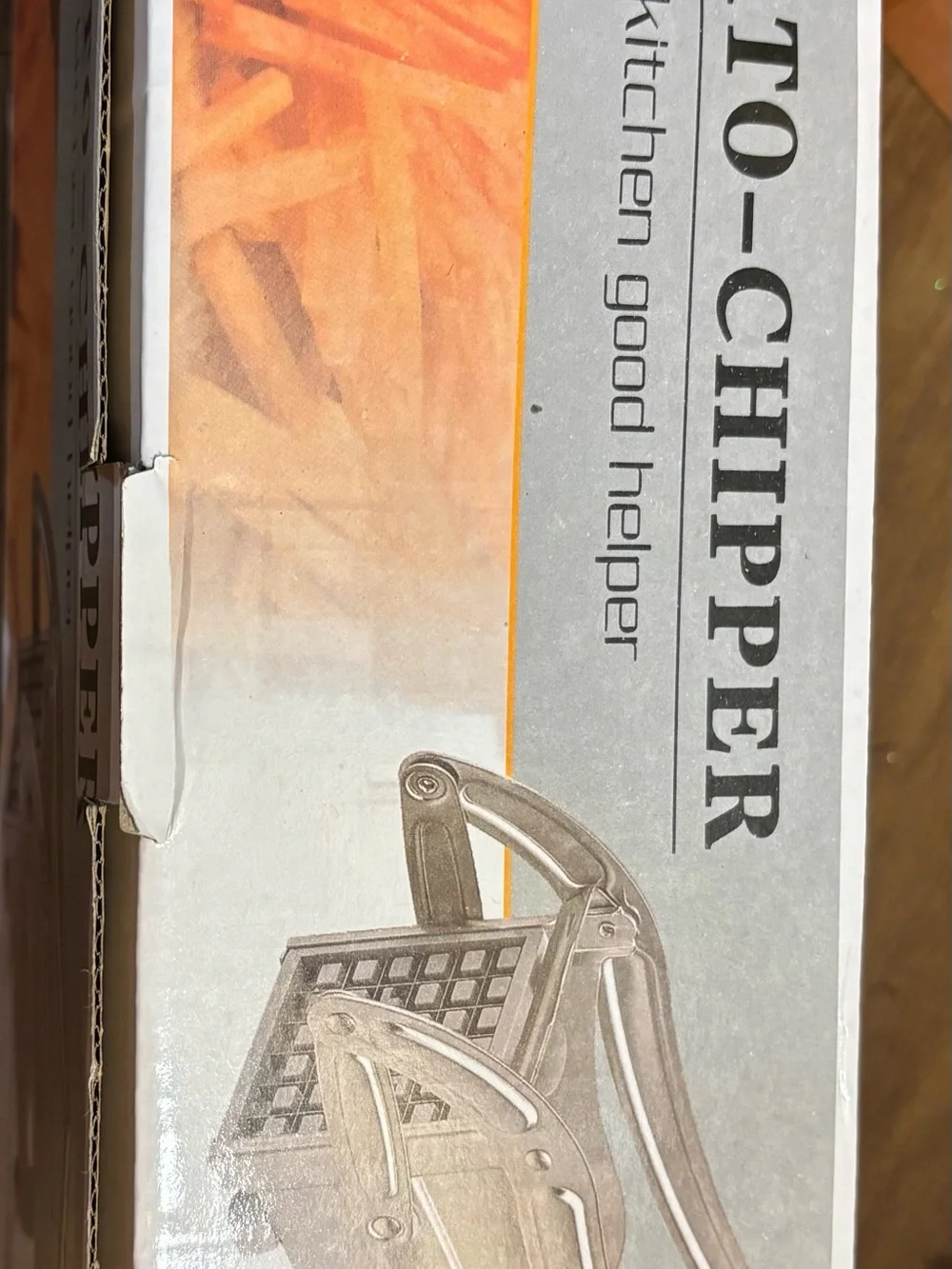 Handheld Fry Cutter / Potato Chipper - Silver